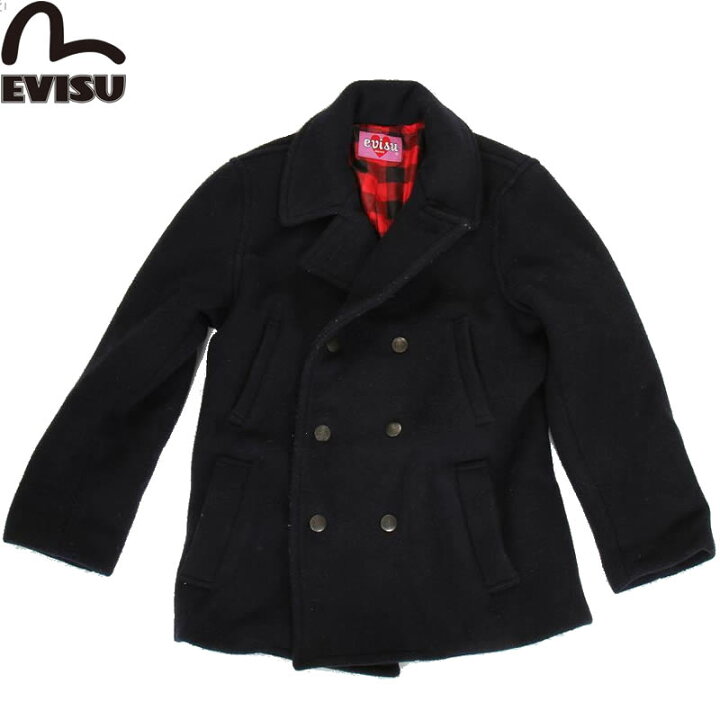 楽天市場】EVISU JEANS USED DONNA Pコート ネイビー コート  