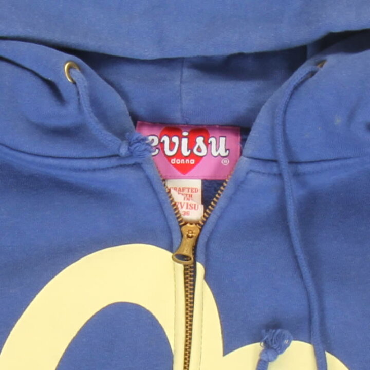 楽天市場】EVISU JEANS USED DONNA ジップパーカー ジップアップ 