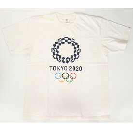 TOKYO2020 USED 半袖Tシャツ 半袖 東京オリンピック オリジナル オフィシャル グッズ オリンピックTシャツ 五輪 五輪マーク シンプル トップス ユーズド Tシャツ カットソー