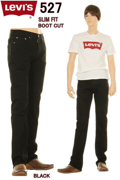 楽天市場】Levis SLIM FIT BOOT CUTリーバイス 05527-0539 BLACK  