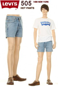LEVI'S ���[�o�C�X �z�b�g�p���c �J�X�^�� �W�[���Y 505 REGULARFIT STRAIGHT SHORT 00505-1456 NEW YORK WASH �V���[�g�p���c �f�j�� �W�b�v�t���C �y���[�o�C�X 505 Levis �N�[���}�b�N�X �����Y �X�g���b�` 34505