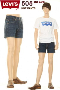 LEVI'S ���[�o�C�X �z�b�g�p���c �J�X�^�� �W�[���Y 505 REGULARFIT STRAIGHT SHORT 00505-2195 DARK �V���[�g�p���c �f�j�� �W�b�v�t���C �y���[�o�C�X 505 Levis �N�[���}�b�N�X �����Y �X�g���b�` 34505 COOLMAX 