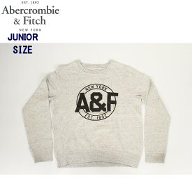 abercrombie New York Kids Used Sweat Shirts USA MODEL アバクロンビ フィッチ ジュニア トレーナー ユーズド スウェット シャツ ベーシック メンズ アッシュグレーー【アバクロ 防寒 スウェットシャツ 無地 裏起毛 リラックス 厚地 灰色】