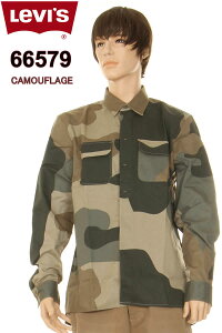 LEVI'S 66579-0004 CAMOUFLAGE STA PREST �J���t���[�W�� BROOKLYN �j���[���[�N ���胂�f�� NEW YORK LIMITED SHIRT ���[�o�C�X ���B���e�[�W�N���[�W���O �I�[�K�j�b�N �R�b�g�� ���[�N�V���c �yLEVIS���[�o�C�X 