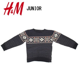 H＆M Used Junior Sweat Shirts Size 110 エイチ アンド エム ユーズド スウェットシャツ トレーナー 子供用 ネイビーブルー