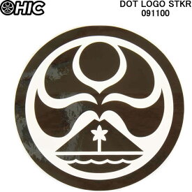 HIC エイチアイシー ステッカーシール DOT LOGO STKR 091100 HICドットマーク ハワイ諸島ステッカーシール hicステッカー【ハワイアン雑貨 サーフブランド ハワイ・カイルア Hawaii HIC hic サーフショップ 小物 かわいい 新品】