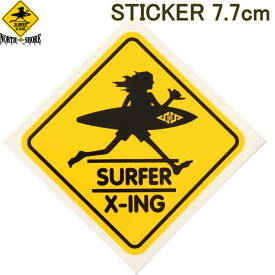 SURF N SEA 7.7cm STICKER HAWAII HALEIWA サーフ アンド シー 限定 ステッカー ハワイ ハレイワ サーフショップ老舗【限定商品 ステッカー シール！USA HAWAII HALEIWA アメリカ ハワイ 限定モデル NORTH SHORE ハワイ限定 サーファー ブラック イエロー】