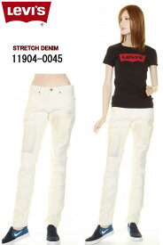 Levi's JEANS 11904-0045 IRREGULAR skinny 421 レディース ローライズ スリム フィット ストレッチ デニム【リーバイス レディース イレギュラー スキニー ストレッチ ダメージ ジーンズ スキニーパンツ ダメージ加工 新品】