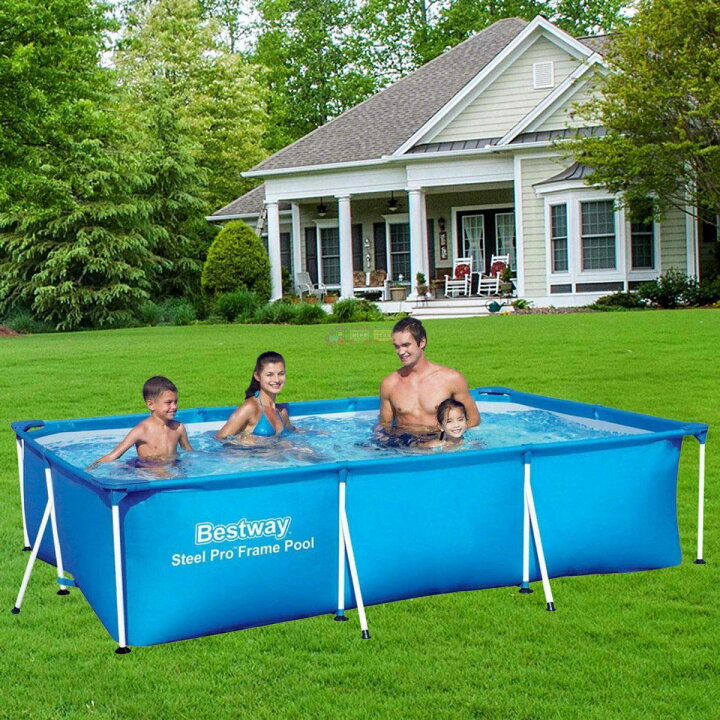 楽天市場】あす楽 Bestway 56404 Rectangular Frame Pool ベストウェイ 