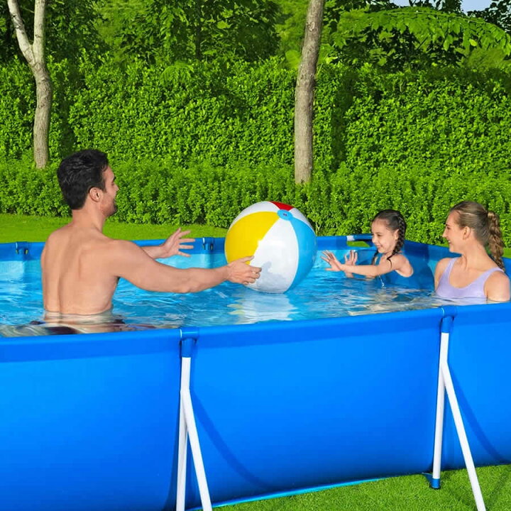 楽天市場】あす楽 Bestway 56404 Rectangular Frame Pool ベストウェイ 