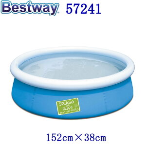�����y Bestway 57241 Fast Set Pool 1.52×38cm �x�X�g�E�F�C �x�X�g�E�G�C EASY SET Pool �C�[�W�[�Z�b�g�v�[�� �t�@�~���[�v�[�� �ی` �~�`�y�A�����J�ő�l�C�̊y���� �r�j�[���v�[�� �y�X�ݒu �ϋv�� 