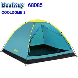 Bestway 68085 PAVILLO COOLDOME 3 �N�[���h�[�� �N�C�b�N �e���g �L�����v ���O�h�� �x�X�g�E�F�C�y�x�X�g�E�G�C Best way Pavillo Cooldome 3 High quality pop up quick automatic opening folding beach outdoor camping tent�z