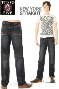 yTOKYO FIVE NEW YORK 503 JEANSzGRIME WASH DENIM JEANSygELE t@Cu j[[N O[EHbVfjW[Yz