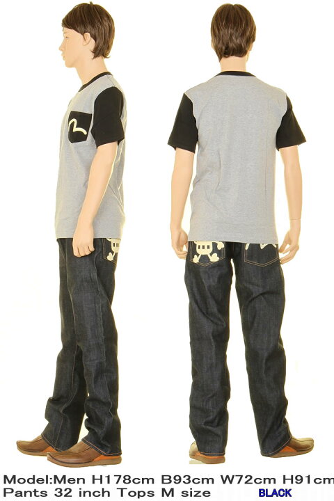 楽天市場】EVISU JEANS KAMOME 1 POCKET T-SHIRTS 限定商品 カモメ 1 