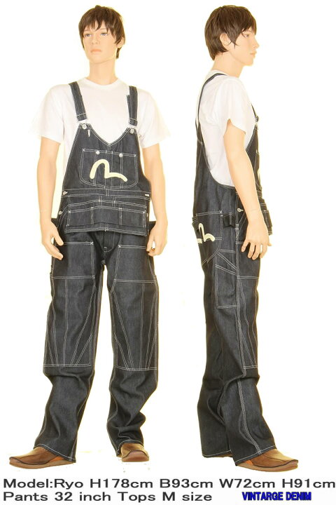 楽天市場】EVISU JEANS エヴィス ジーンズ 2910 SPECIAL OVERALL  