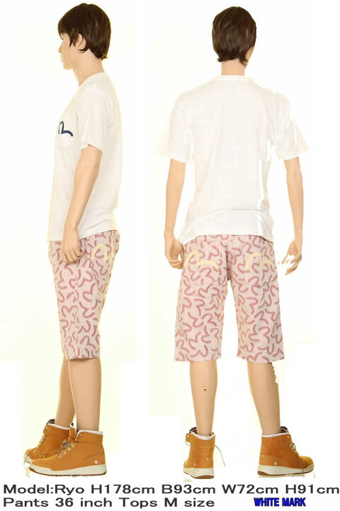 楽天市場】EVISU JEANS EVD-7550CJ SHORTS KAMOME DENIM エヴィス 