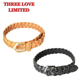 THREELOVE 19550621 スリーラブ メッシュ ベルト BELT ベルト 男性用 女性用 シンプル ブラック ヌバック オシャレ 太めベルト【ティンバーランド 10061 ウィート ヌバックレザー 相性抜群のベルト TimberLand 10073 A1JI2 ブラックレザー ブーツと合うベルト メッシュ】