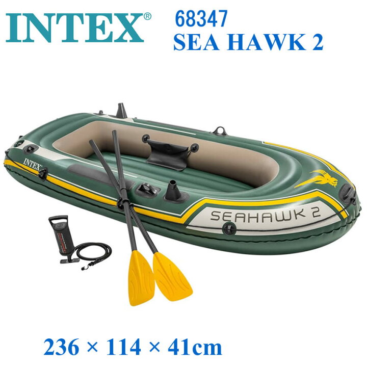 楽天市場】INTEX 68347 SEA HAWK 2 インテックス 2人用 ボート 