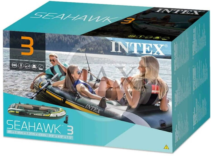楽天市場】INTEX 68380 SEAHAWK 3 インテックス 3人用 ボート 