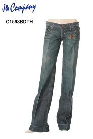 J&Company C1598BDTH jeans designs デニム ボトム ジーンズ パンツ レディース セレブ アメリカ 【ジェイアンドカンパニー カジュアル 脚長美脚 小尻 タイト ストレート フレアー ニューヨークやロサンゼルスで大人気の！ かっこいい】