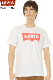 Levi's T-SHIRTS 22491-1459 グラフィック Tシャツ ホワイト CAVIAR リーバイス半そでTシャツ リーバイスクルーネック【levis リーバイス 半袖tシャツ ショートスリーブ フロントプリント グラフィックデザイン 新品】