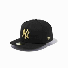 在庫有り 59FIFTY ニューヨーク・ヤンキース ブラック × ゴールド 【NEW ERA CAP ニューエラ キャップ】