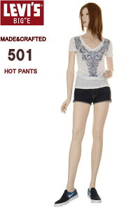 LEVI'S 501 Ladies CUSTOM HOT PANTS 36200-0063 ���[�o�C�X ���f�B�[�X �n�C���C�Y �z�b�g�p���c �n�[�t�p���c �I���W�i�� �W�[���Y �f�j�� �V���[�g�p���c�yLevis Lady's Woman HIGH RIZE ���[�o�C�X �E�[�}�� ��