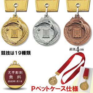 ★楽天1位★ メダル LF-40B Pペットケース 【文字代無料】  サッカー 野球 マラソン 金 銀 銅 トロフィー 優勝カップ 卒団 卒業 記念品 ゴルフ 記念品 金メダル