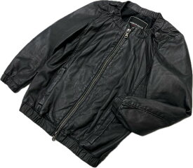 【中古】 AMERICAN RAG CIE ☆ 羊革 レザー ラムレザー ジャケット ノーカラー ブルゾン F 着まわし◎ 大人カジュアル アメリカンラグシー■S3390