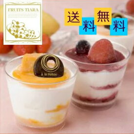 ギフト アイスクリーム フルーツティアラ　フルーツ アイスパフェ ギフト セット 8個（2種類×4個） お礼 お返し 内祝い 出産祝い お祝