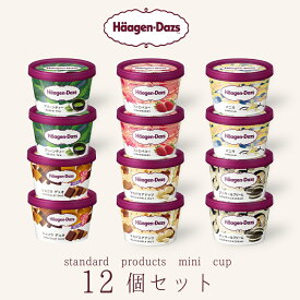 お中元　ハーゲンダッツ アイスクリーム ギフト ミニカップ（110ml) 人気フレーバー12個セット(6種類x2個） アイス 詰め合わせ ハーゲンダッツ セット