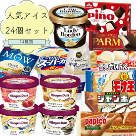 お中元 アイスクリーム アイス 人気アイスクリーム24個詰め合わせ ハーゲンダッツ ボーデン 雪見だいふくピノ パルム パピコ kagohaa