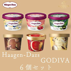 ハーゲンダッツ ゴディバ ミニカップ カップアイス アイスクリーム 人気フレーバー詰め合わせ6個セット