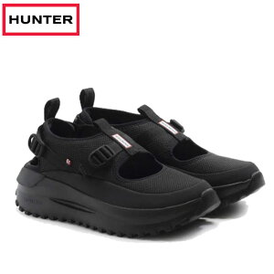 ���[ 26SS �V�� �n���^�[ ���K�i HUNTER ���f�B�[�X �g���x�� �t���[ �T���_�� �X�j�[�J�[ - �u���b�N �� UFF7103MSH-BLK