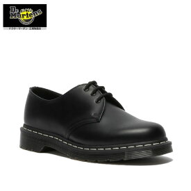 即納 Dr.Martens ドクターマーチン 1461 ホワイトステッチ 3ホール ブーツ シューズ 定番 ブラック レディース メンズ
