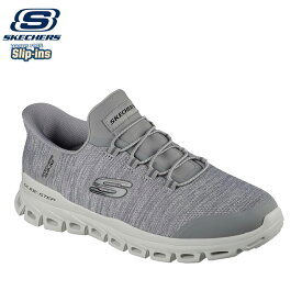 立ったまま履ける 即納 25SS 新作 スケッチャーズ SKECHERS スニーカー メンズ スリップインズ グライドステップ - ゼフィール グレー233011-GRY