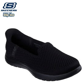 立ったまま履ける 即納 25SS 新作 レディース スケッチャーズ SKECHERS オンザゴーフレックス SLIP-INS スリップインズ ON-THE-GO FLEX-CELESTE スリッポン スニーカー 136180-BBK ブラック