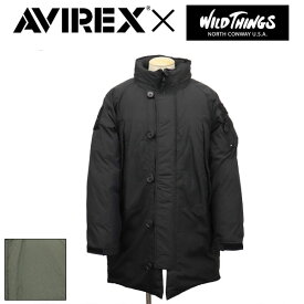 正規取扱店 AVIREX (アヴィレックス) X WILDTHINGS (ワイルドシングス) ダブルネーム 6112180 MONSTER PARKA モンスター パーカー ジャケット 全2色
