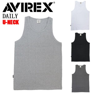 ���K�戵�X AVIREX (�A���B���b�N�X) DAILY U-NECK RIB TANK TOP �f�C���[ U�l�b�N ���u �^���N�g�b�v �S4�F
