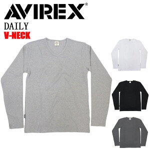 ���K�戵�X AVIREX (�A���B���b�N�X) DAILY TRECO V-NECK L/S T-SHIRT �f�C���[ �e���R V�l�b�N ���� T�V���c �S4�F