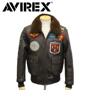 ���K�戵�X AVIREX (�A���B���b�N�X) 6181013 G-1 TOP GUN JACKET �g�b�v�K�� ���U�[�W���P�b�g 055 BROWN