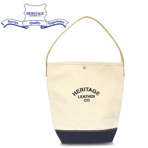 ���K�戵�X HERITAGE LEATHER CO.(�w���e�[�W���U�[) NO.7935 Bucket Tote �o�P�b�g�g�[�g�o�b�O Natural/Navy HL226