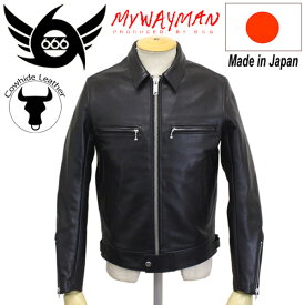 正規取扱店 666 MY WAY MAN マイウェイマン MMLJM-1 シングル ライダースジャケット 日本製 BLACK