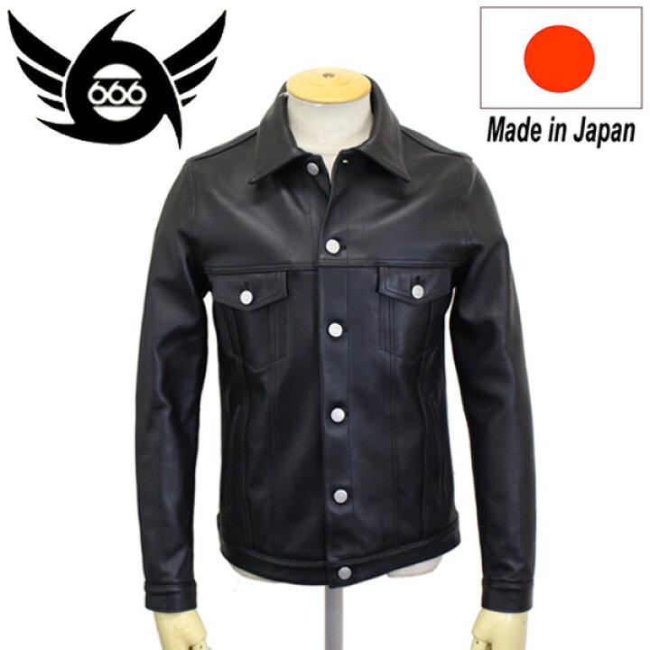 楽天市場】正規取扱店 666 LEATHER WEAR LJM-19 シープスキン レザー 