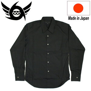 ���K�戵�X 666 ORIGINAL Regularcollar Shirts L/S (���M�����[�J���[�V���c) ���� �u���b�N SOS0001
