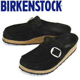 正規取扱店 BIRKENSTOCK (ビルケンシュトック) 1017825 BUCKLEY バックリー スエードレザーサンダル BLACK レギュラー幅 BI235