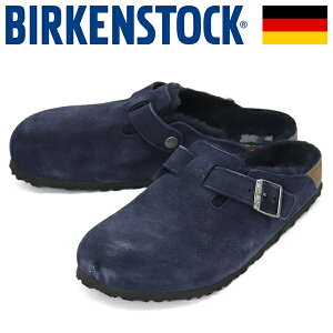 正規取扱店 BIRKENSTOCK (ビルケンシュトック) 1030657 BOSTON SHEARLING ボストン シアリング スエードレザーサンダル NEW NAVY レギュラー BI487