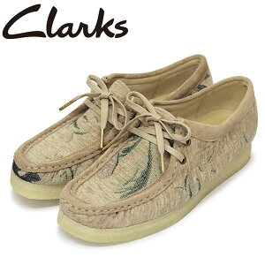 K戵X Clarks (N[NX) 26169916 Wallabee r[ fB[XV[Y Grey Floral CL085