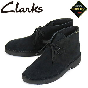 正規取扱店 Clarks (クラークス) 26177857 Desert Boot GTX デザートブーツ メンズブーツ Black Suede CL128