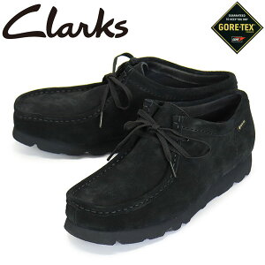 K戵X Clarks (N[NX) 26179251 Wallabee GTX r[ SAebNX Y u[c Black Sde CL143